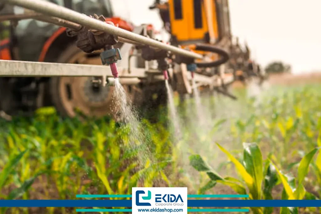 آبیاری در زمین کشاورزی