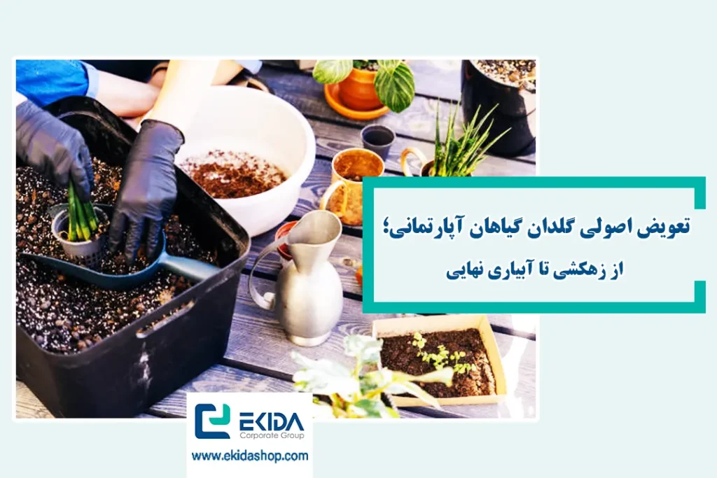 تعویض گلدان