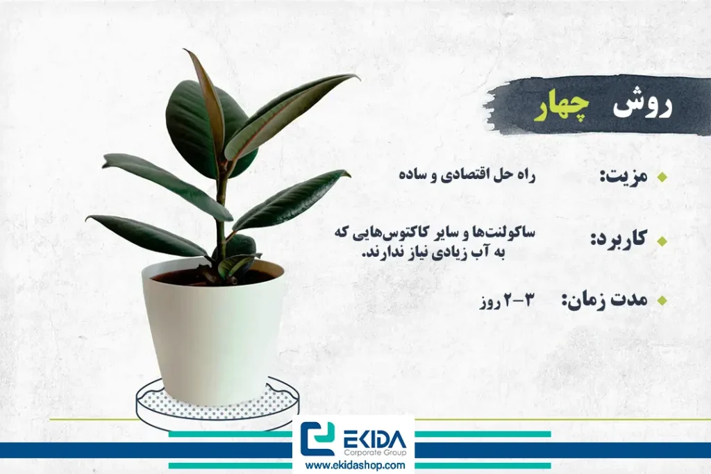 روش چهارم آبیاری